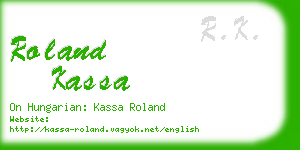 roland kassa business card